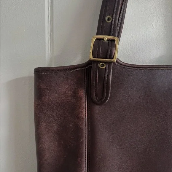 Vintage Coach Legacy Shopper Tote Mahogony - Picture 8 of 9